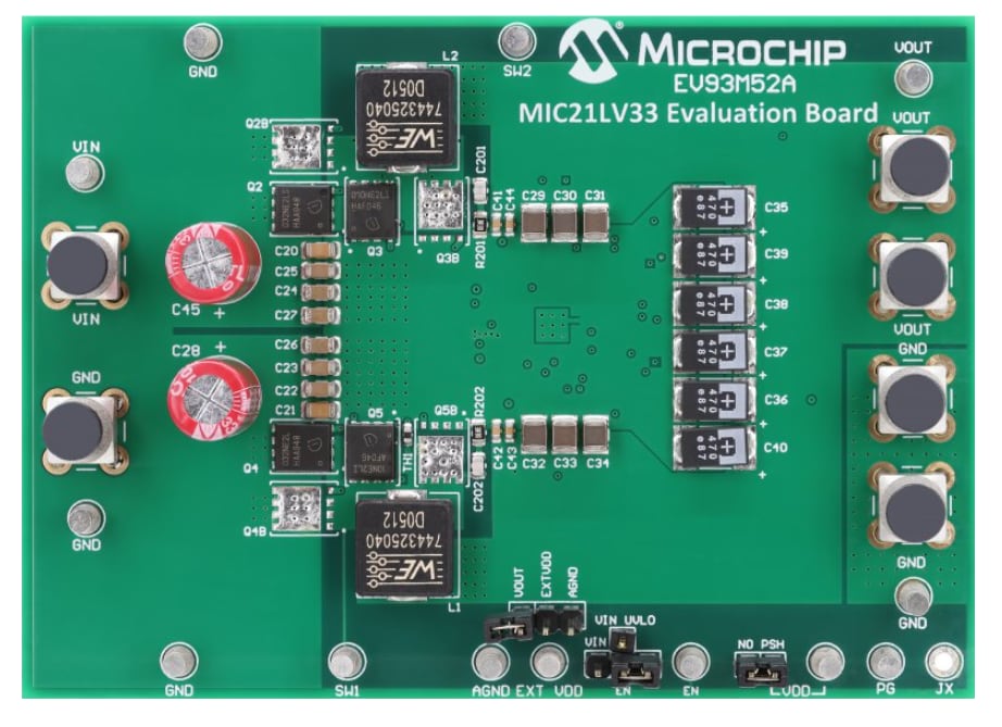 Microchip Technology EV93M52A MIC21LV33评估板